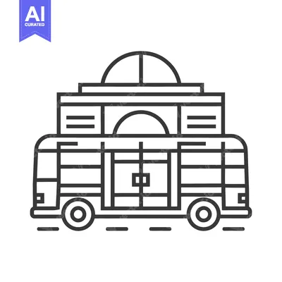 Aset desain premium: Mobile Building Structure Design Concept Illustration