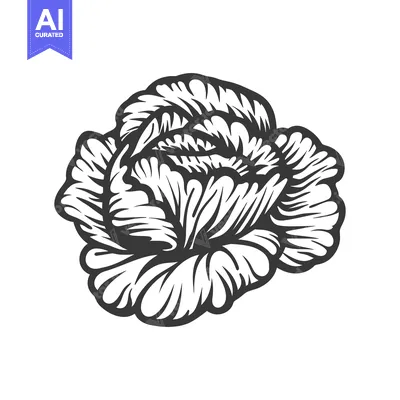 Popular premium asset: Intricate Detailed Black And White Rose Illustration