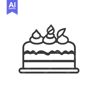 Aset desain premium: Delicious Layered Cake With Creamy Icing