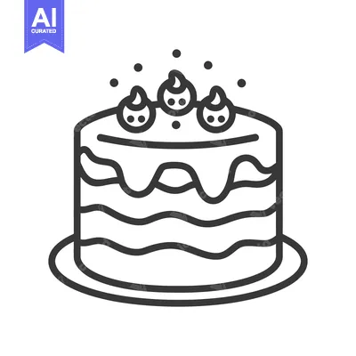 Premium design asset: Delicious Layered Cake With Blueberry Toppings