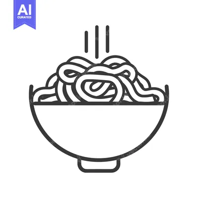 Aset premium populer: A Bowl of Noodles Ready to Eat