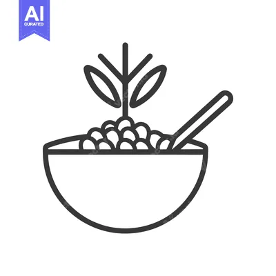 Popular premium asset: A bowl of cereal with a plant garnish and spoon