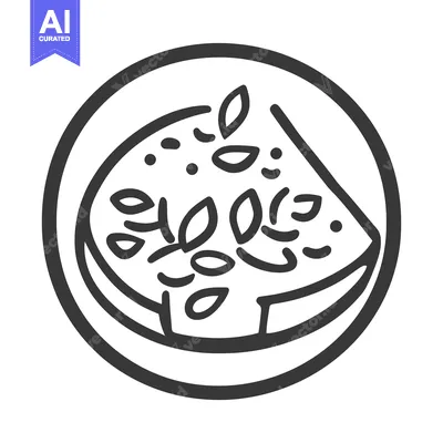 Aset premium populer: Simple Line Drawing Of A Watermelon Slice
