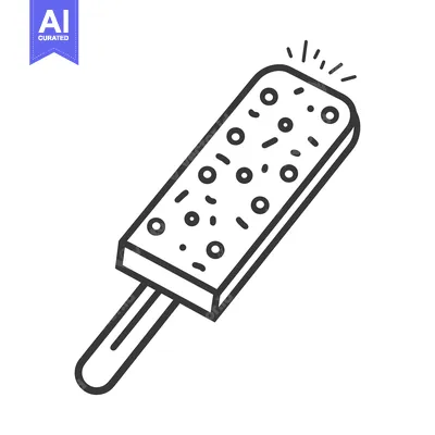 Aset desain premium: Delicious Ice Cream Bar On A Stick A Summer Treat