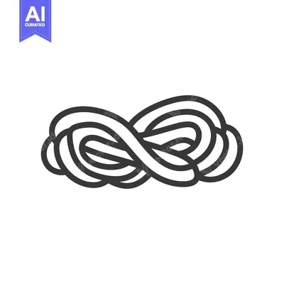 Aset premium populer: Abstract Intertwined Lines Forming A Knot Design