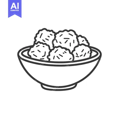 A Bowl of Round Food Items Resembling Meatballs