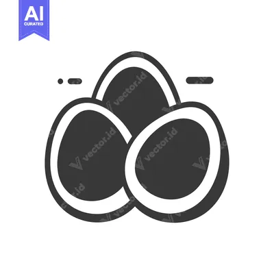 Aset premium populer: Three Overlapping Eggs Simple Graphic Design