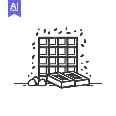 Popular premium asset: Chocolate Bar Pieces And Some Chocolate Chips