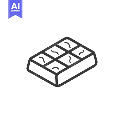 Popular premium asset: A simple line drawing of a chocolate bar