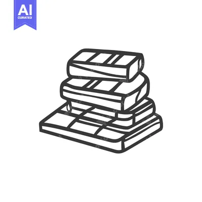 A Stack of Books Neatly Arranged Together