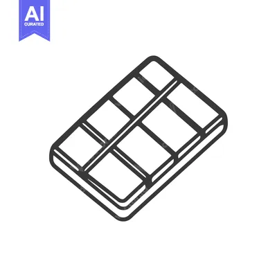Aset desain premium: Isometric Illustration Of A Chocolate Bar