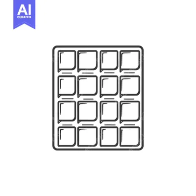 Aset premium populer: Ice Cube Tray Design Sixteen Compartments
