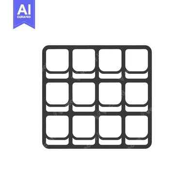 A Simple Graphic Showing A Grid Of Squares
