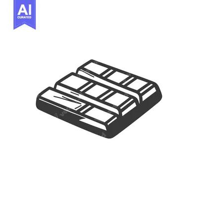 Aset desain premium: A Graphic Illustration Of A Chocolate Bar