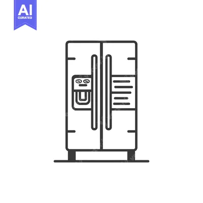 Side by side refrigerator with water dispenser