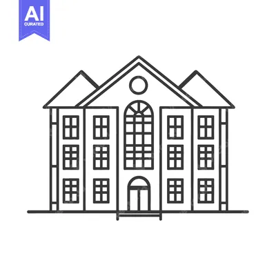 Popular premium asset: A line drawing depicts a three story building