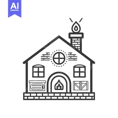 Premium design asset: Cozy Cottage Home with Fireplace and Chimney