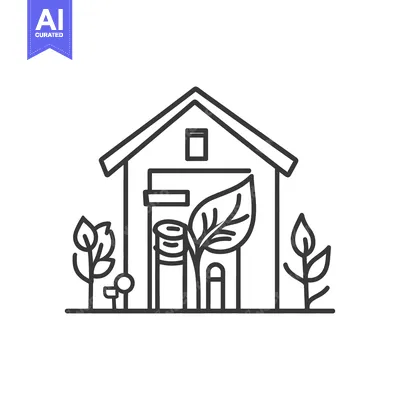 Aset premium populer: Green Energy House Sustainable Living Eco Friendly Home