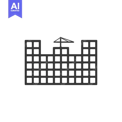 Aset desain premium: Building Construction Under Construction Crane Icon