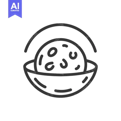 Popular premium asset: A speckled sphere within a curved protective container