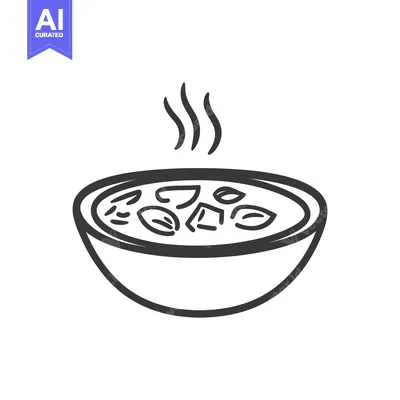 Popular premium asset: A steaming bowl of hot vegetable soup