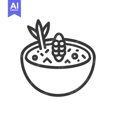 Popular premium asset: A Bowl of Delicious Corn Soup with Herbs