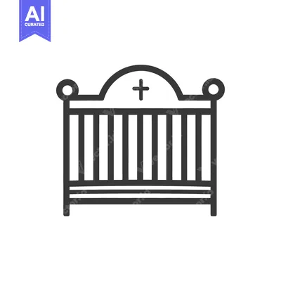 Aset premium populer: Simple Line Drawing Of A Baby Crib