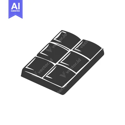 Aset premium populer: A Simple Illustration Of A Chocolate Bar