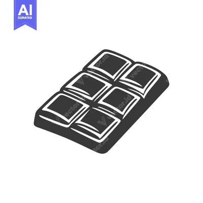 Aset premium populer: A Graphic Illustration Of A Chocolate Bar