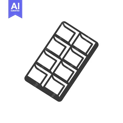Aset premium populer: A chocolate bar icon shows a delicious treat