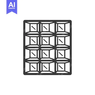 Aset premium populer: A Graphic Illustration Of A Chocolate Bar