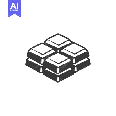 Aset premium populer: A Delicious Chocolate Bar Icon Design