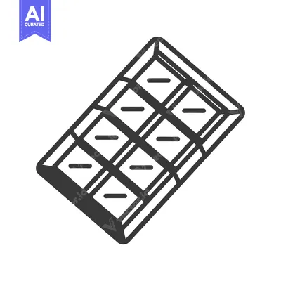 Premium design asset: A Graphic Image Depicts A Chocolate Bar