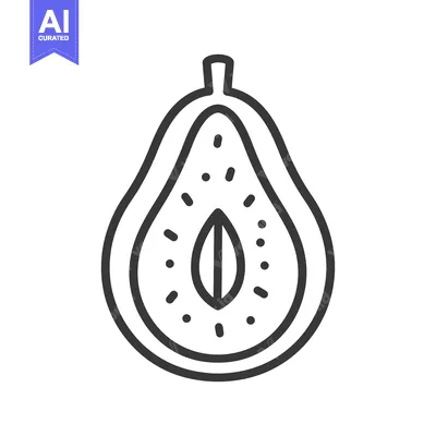 Halved pear showing seed and texture details