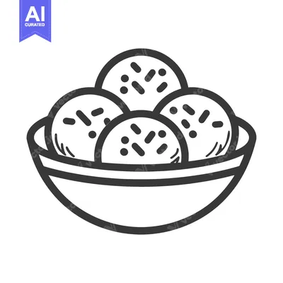 Four Falafel Balls Served in a Bowl