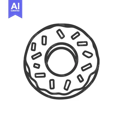 Popular premium asset: A Sprinkled Donut Icon Graphic Design
