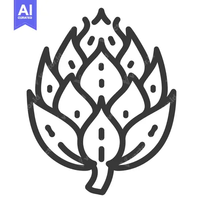 Aset premium populer: Artichoke Vegetable Line Art Graphic Design