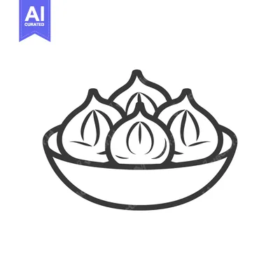 Aset desain premium: A Bowl of Delicious Steamed Buns Ready To Eat