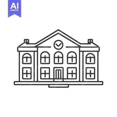 Aset premium populer: Classic Building Design Simple Architectural Illustration
