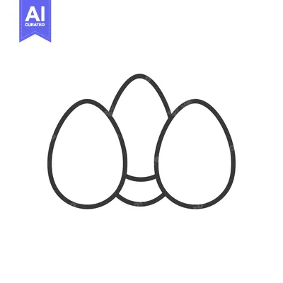 Aset premium populer: Three Eggs Arranged in a Simple Design