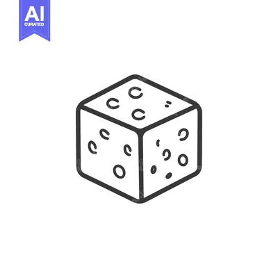 Isometric Illustration Of A Six Sided Dice