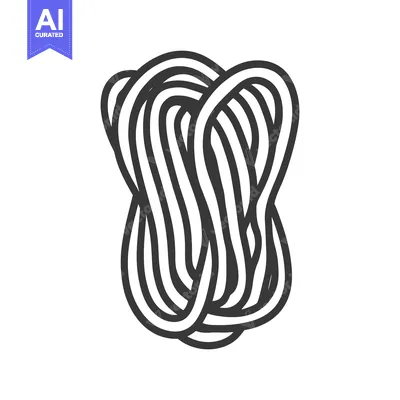 Popular premium asset: A tangled mass of thick black lines forms a knot