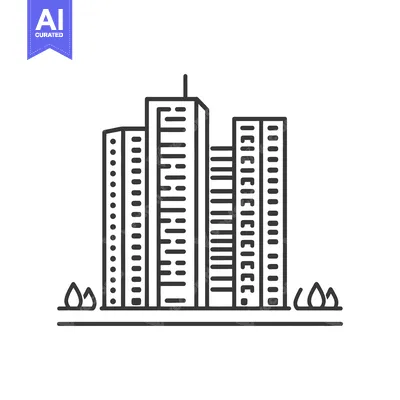 Aset premium populer: Modern City Skyline Building Complex Illustration