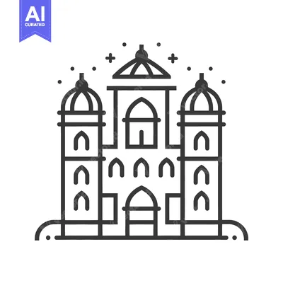 Elegant Three Towered Palace Architectural Design