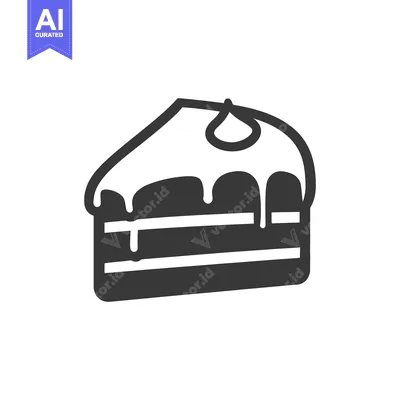 Premium design asset: A Delicious Slice Of Layered Cake With Icing