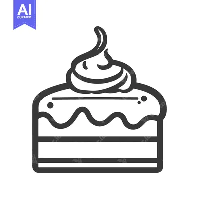 Aset premium populer: Delicious Layered Cake With Creamy Swirl Topping