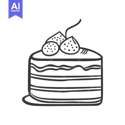 Aset premium populer: A Slice Of Strawberry Cake With Layers