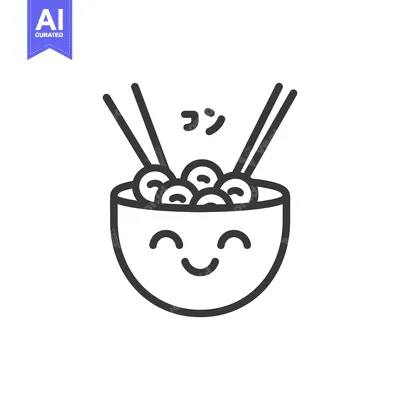 Popular premium asset: Happy Bowl of Noodles with Chopsticks