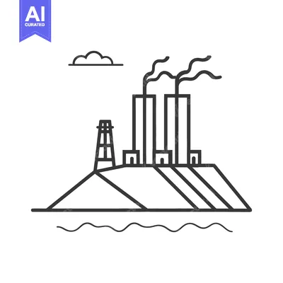 Popular premium asset: Industrial Landscape with Factories and a Hill
