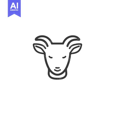 Popular premium asset: Line Art Drawing Of A Goats Head